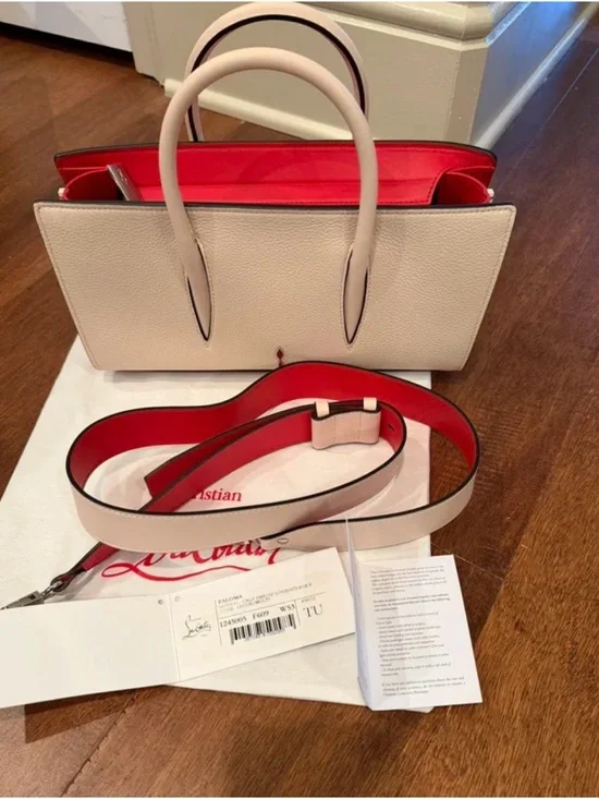 Christian Louboutin Paloma S Baguette in leche color - Picture 2 of 16